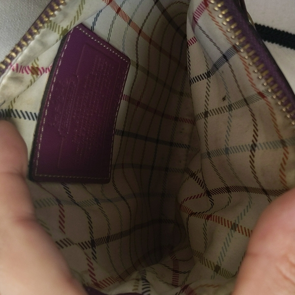 Coach Heritage Stripe Collection swing pack/messenger bag 41664 - Picture 5 of 7